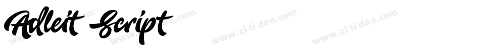 Adleit Script字体转换